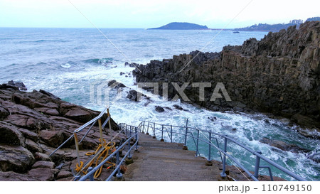 福井県東尋坊4(雨天冬) 福井県東尋坊4(雨天冬) 110749150