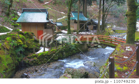 福井県永平寺永平寺川2(雨天冬) 福井県永平寺永平寺川2(雨天冬) 110749230