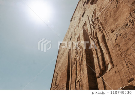 Majestic Ancient Egyptian Temple. Summer Travel Egypt Majestic Ancient Egyptian Temple. Summer Travel Egypt 110749330
