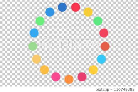 SDGsイメージのシンプルなカラーホイール 110749388