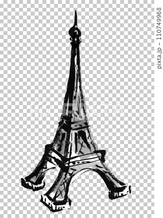 Hand drawn illustration of the eiffel tower 110749968