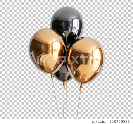 a gold balloon isolated a gold balloon isolated 110750588