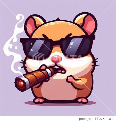 グレたハムスターのイラスト素材 [110751181] - PIXTA