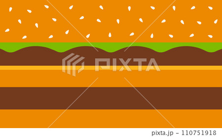 Burger graphic overview in layers bread salad and hamburger 110751918