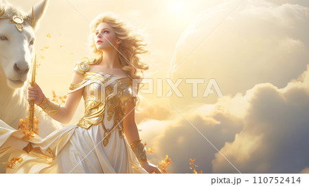 ギリシャ神話のアルテミスのイメージキャラ ギリシャ神話のアルテミスのイメージキャラ 110752414