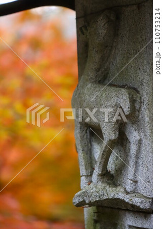 長岳寺紅葉 110753214