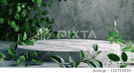 round marble table top with green leaves round marble table top with green leaves 110753910