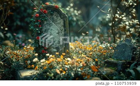 realism tombstone for funeral 110753939