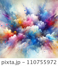 カラフルな幻想的なテクスチャ背景 110755972