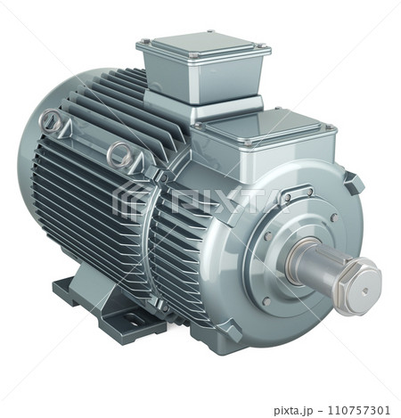 Industrial Electric Motor, 3D rendering 110757301