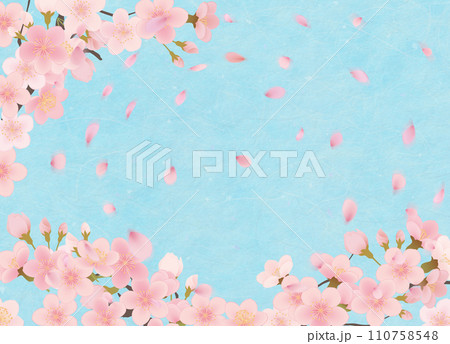 シンプルな満開の桜のイラスト シンプルな満開の桜のイラスト 110758548