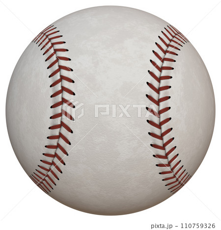 Close-up of baseball ball. Advertising for Sports, Sports Betting, Baseball match. Modern stylish abstract ball. 110759326
