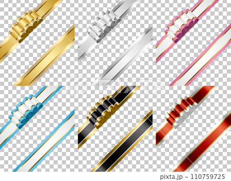 顏色多樣，絲帶三色波浪對角線 1 110759725