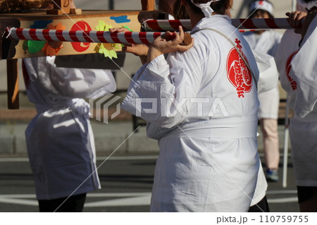 山﨑八幡宮秋季例大祭、山崎八幡宮、秋、祭り、2023年、山車、本山神事 山﨑八幡宮秋季例大祭、山崎八幡宮、秋、祭り、2023年、山車、本山神事 110759755