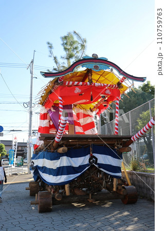 山﨑八幡宮秋季例大祭、山崎八幡宮、秋、祭り、2023年、山車、本山神事 山﨑八幡宮秋季例大祭、山崎八幡宮、秋、祭り、2023年、山車、本山神事 110759763