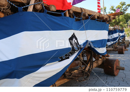 山﨑八幡宮秋季例大祭、山崎八幡宮、秋、祭り、2023年、山車、本山神事 110759779
