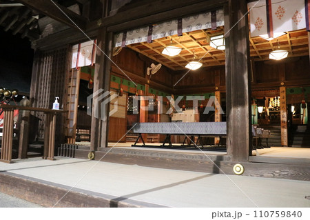 山﨑八幡宮秋季例大祭、山崎八幡宮、秋、祭り、2023年、山車、本山神事 110759840