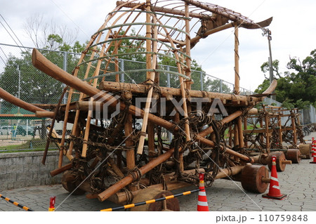 山﨑八幡宮秋季例大祭、山崎八幡宮、秋、祭り、2023年、山車、本山神事 110759848
