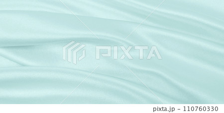 Smooth elegant blue silk or satin luxury cloth texture as abstract background. Luxurious background design 110760330