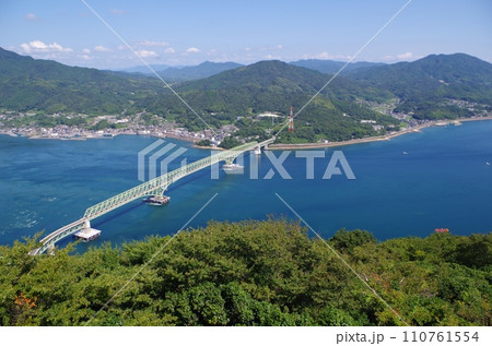 周防大島　飯の山展望台より大畠瀬戸　大島大橋 110761554