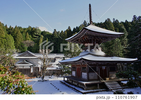 高野山金剛三昧院の冬景色 高野山金剛三昧院の冬景色 110761907