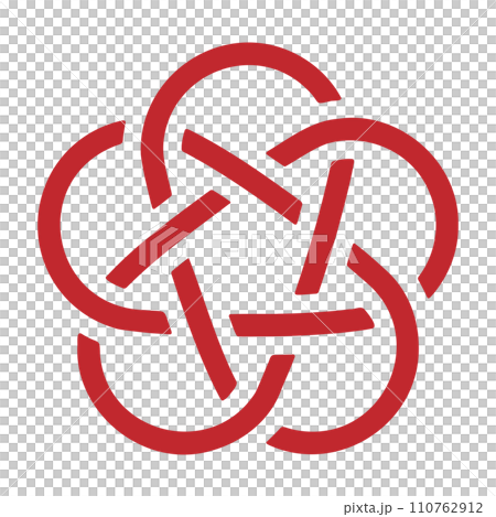 水引梅花結單背景透明 水引梅花結單背景透明 110762912