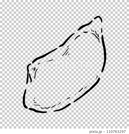 いなり寿司の手書きイラスト 110763297