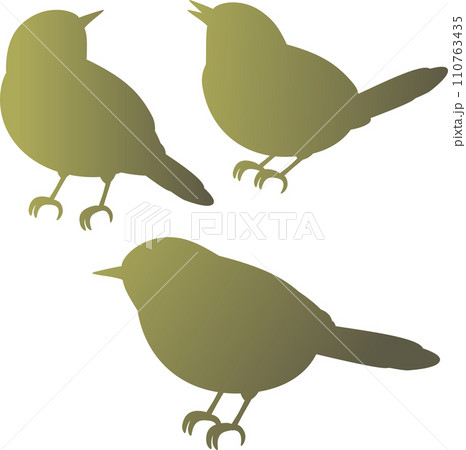アイコン あしらい 飾り うぐいす 鳥 春 シルエット シンプル イラスト素材 アイコン あしらい 飾り うぐいす 鳥 春 シルエット シンプル イラスト素材 110763435