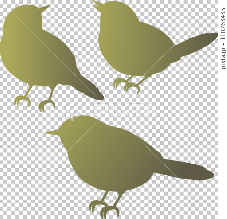 アイコン あしらい 飾り うぐいす 鳥 春 シルエット シンプル イラスト素材 アイコン あしらい 飾り うぐいす 鳥 春 シルエット シンプル イラスト素材 110763435