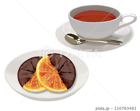 紅茶とオランジェット 110763481