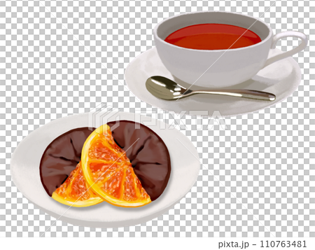 紅茶とオランジェット 110763481