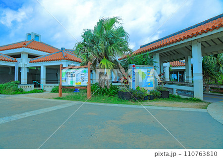 沖縄県の西表島、港離島ターミナル風景 110763810