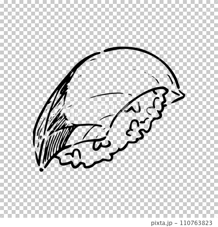 Hand drawn illustration of yellowtail sushi Hand drawn illustration of yellowtail sushi 110763823