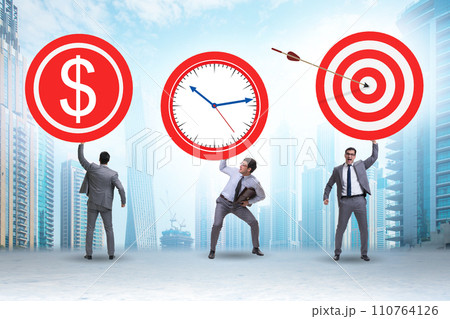 Time is money concept with aims 110764126