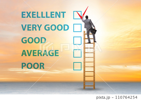 Opinion assessment concept with various options 110764254