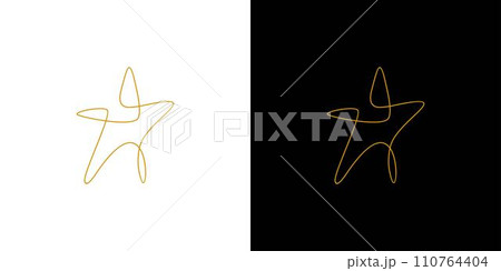 Luxury and unique star abstract logo design Luxury and unique star abstract logo design 110764404