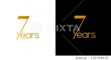 Modern and elegant number 7 logo design 3 110764410