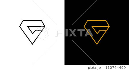 Unique and elegant Diamond C logo design 110764490