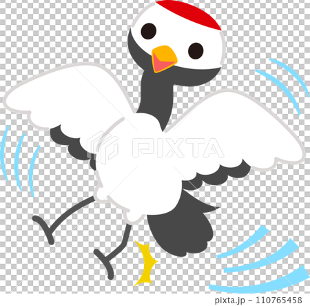 腳打滑的鶴角色 110765458