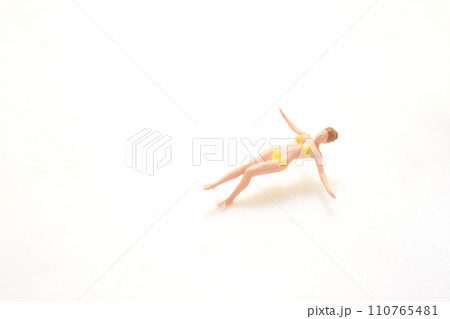 a young girl with a good figure swims a young girl with a good figure swims 110765481
