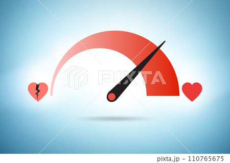 Love meter concept for valentines day Love meter concept for valentines day 110765675