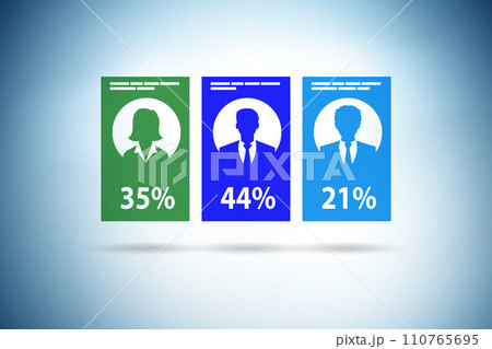 Exit poll concept for elections Exit poll concept for elections 110765695