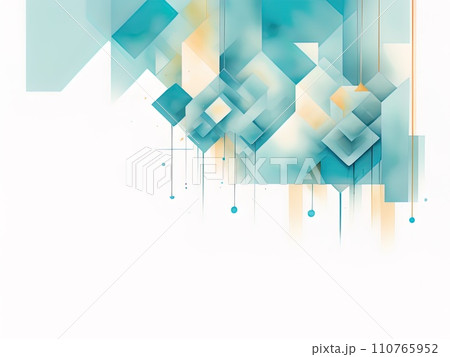 cyan squares abstract background geometric  110765952
