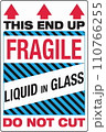 International Shipping Pictorial Labels Fragile Liquid in Glass This End Up Do Not Cut 110766255