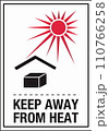 Hazardous HAZMAT Material Label Air Shipping Label Keep Away From Heat 110766258