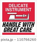 International Shipping Pictorial Labels Delicate Instrument Handle With Great Care 110766260