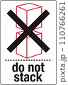 International Shipping Pictorial Labels Fragile Do Not Stack 110766261