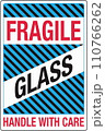 International Shipping Pictorial Labels Fragile Glass Handle With Care 110766262