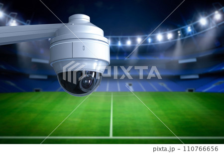 Security camera or cctv camera in stadium 110766656