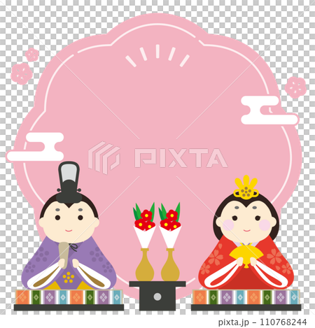 Hinamatsuri: Simple and cute frame Hinamatsuri: Simple and cute frame 110768244